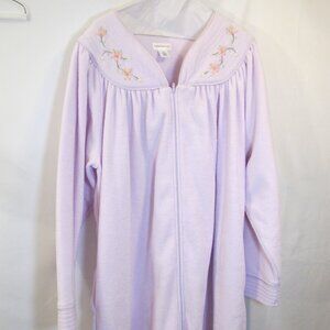Fundamentals purple long terry robe XL